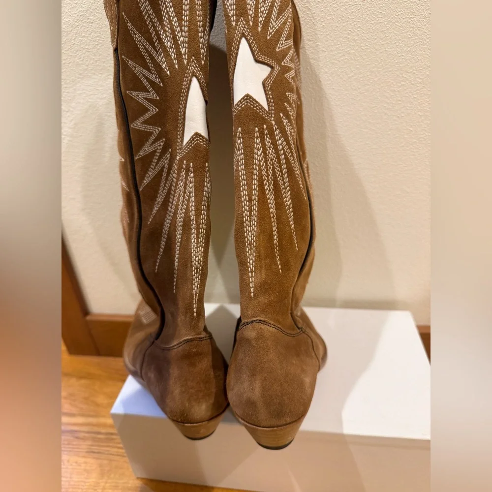 Golden Goose Wish Star tall western Boots Limited Series Size 37 - Picture 8 of 8